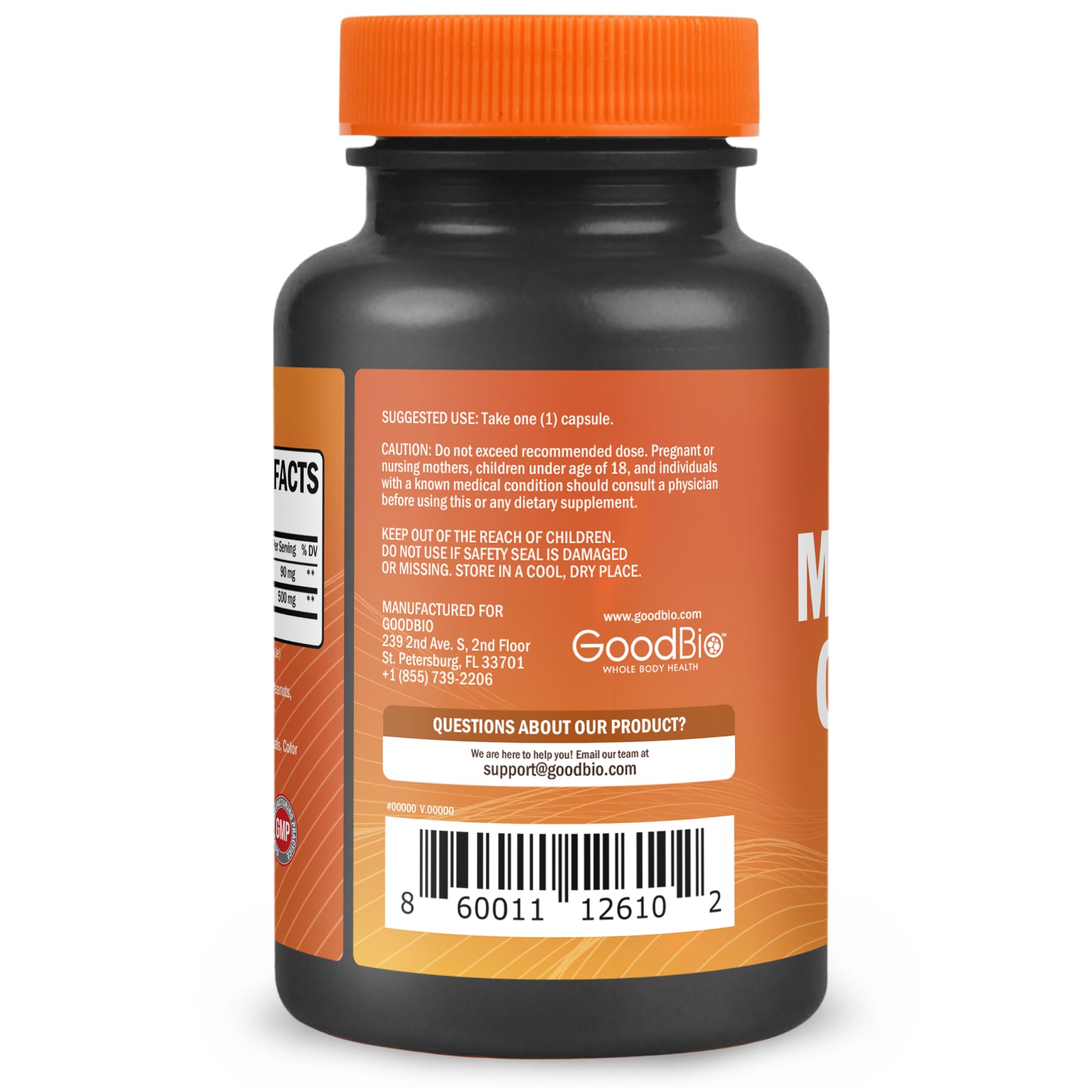 USA-made, gluten-free and non-GMO magnesium glycinate