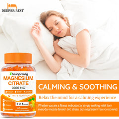 Close-up of a magnesium gummy showing texture