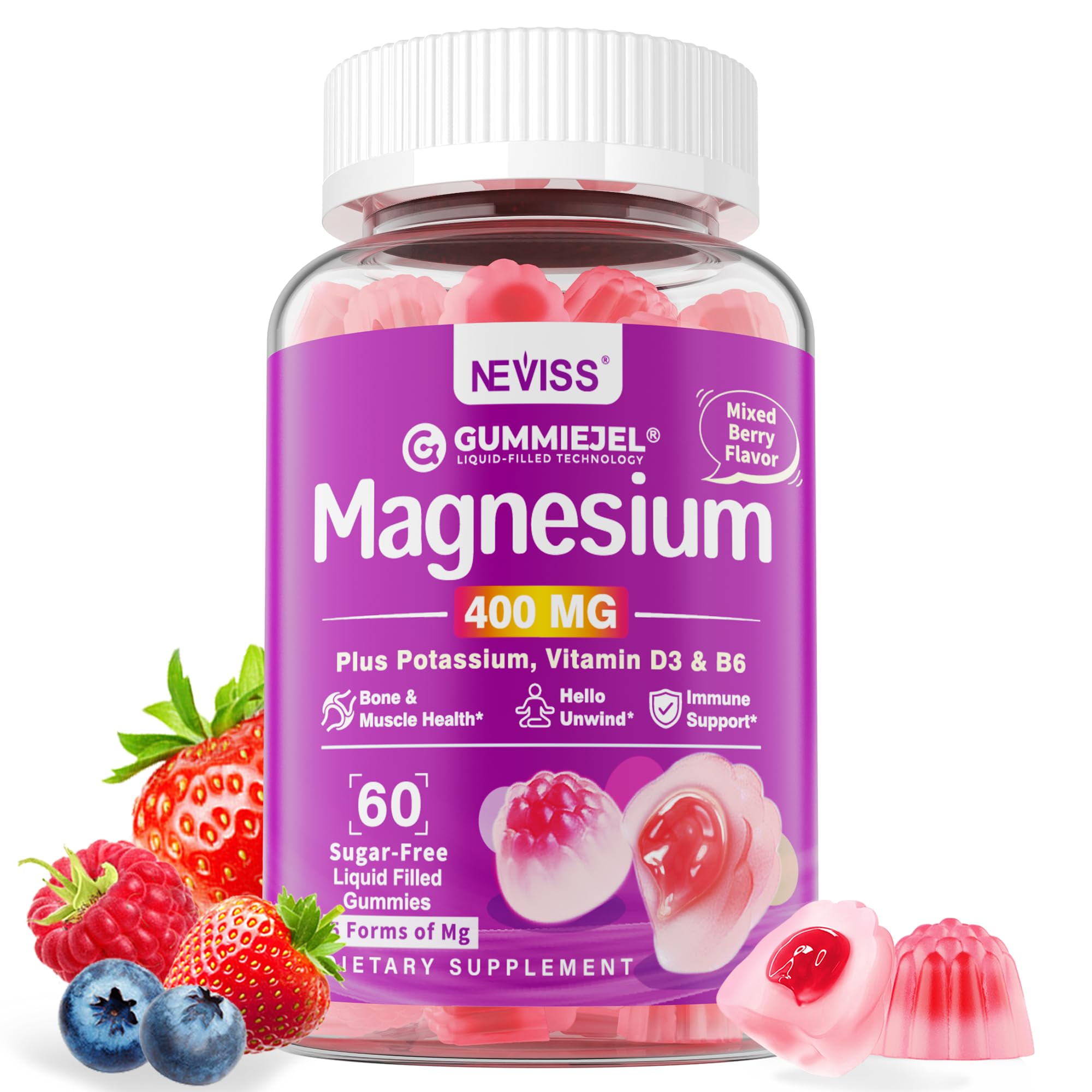 NEVISS Magnesium Gummies 400mg hero image