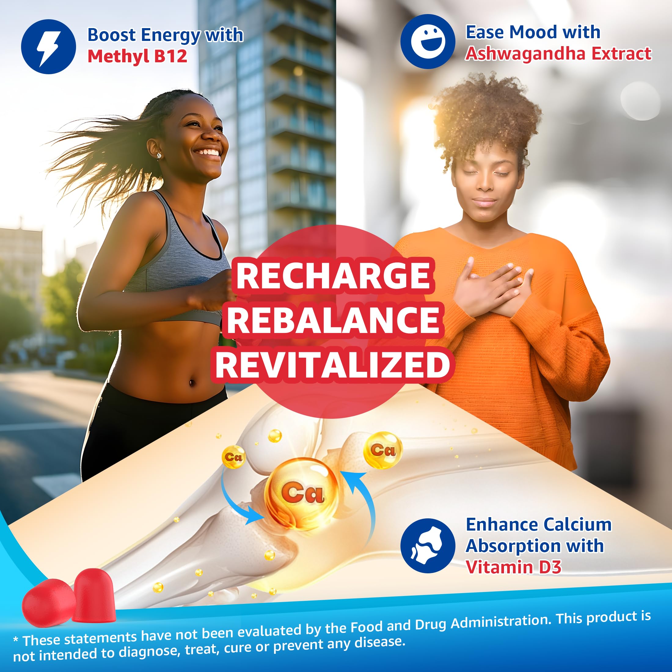 Product pack shot with branding and 60 gummies