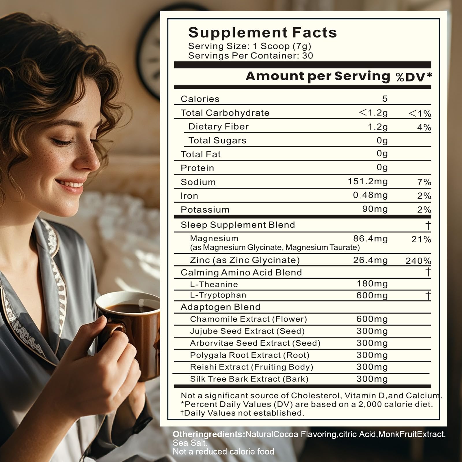 Close-up of Reishi mushroom and other ingredients