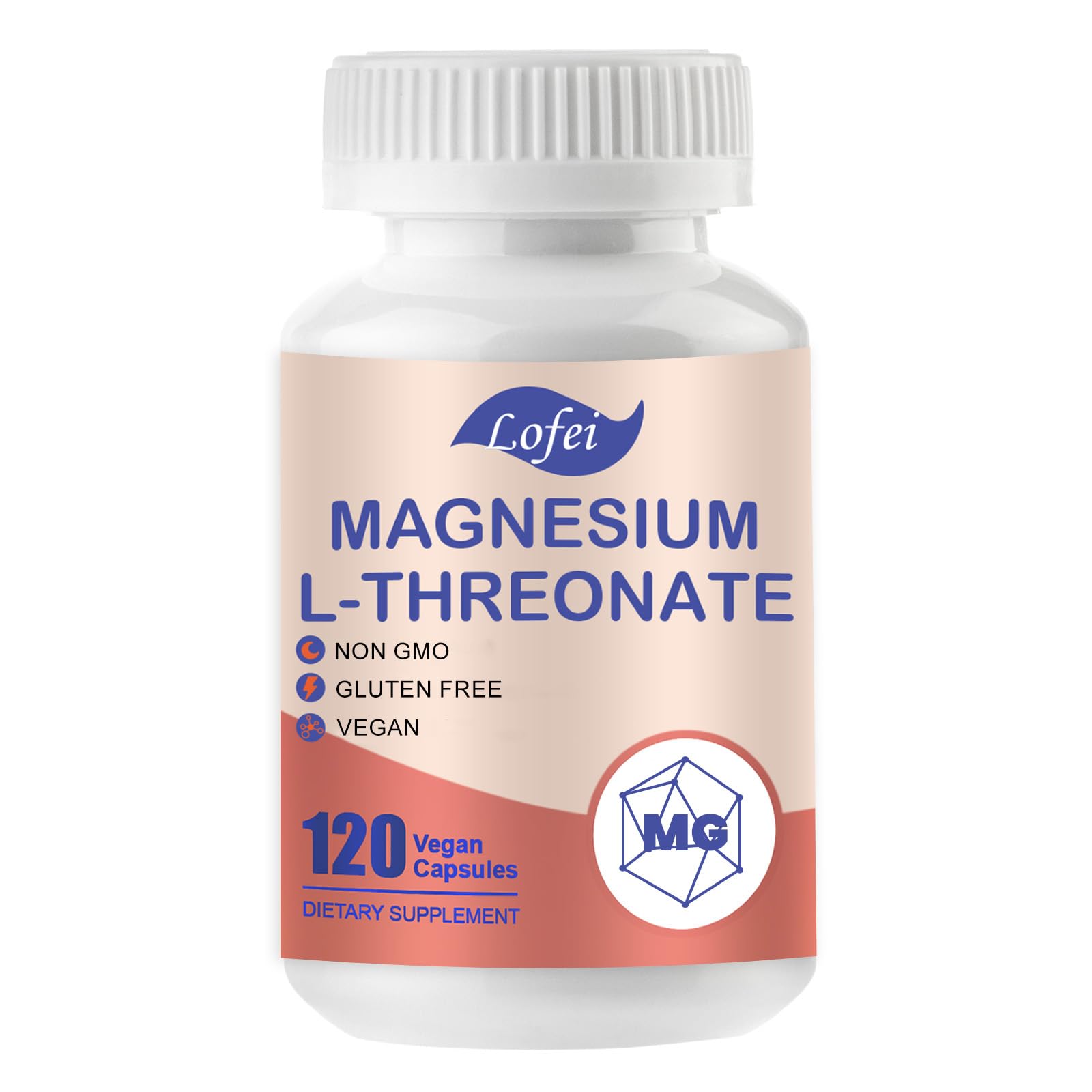 Hero image: Magnesium L-Threonate 120-capsule bottle