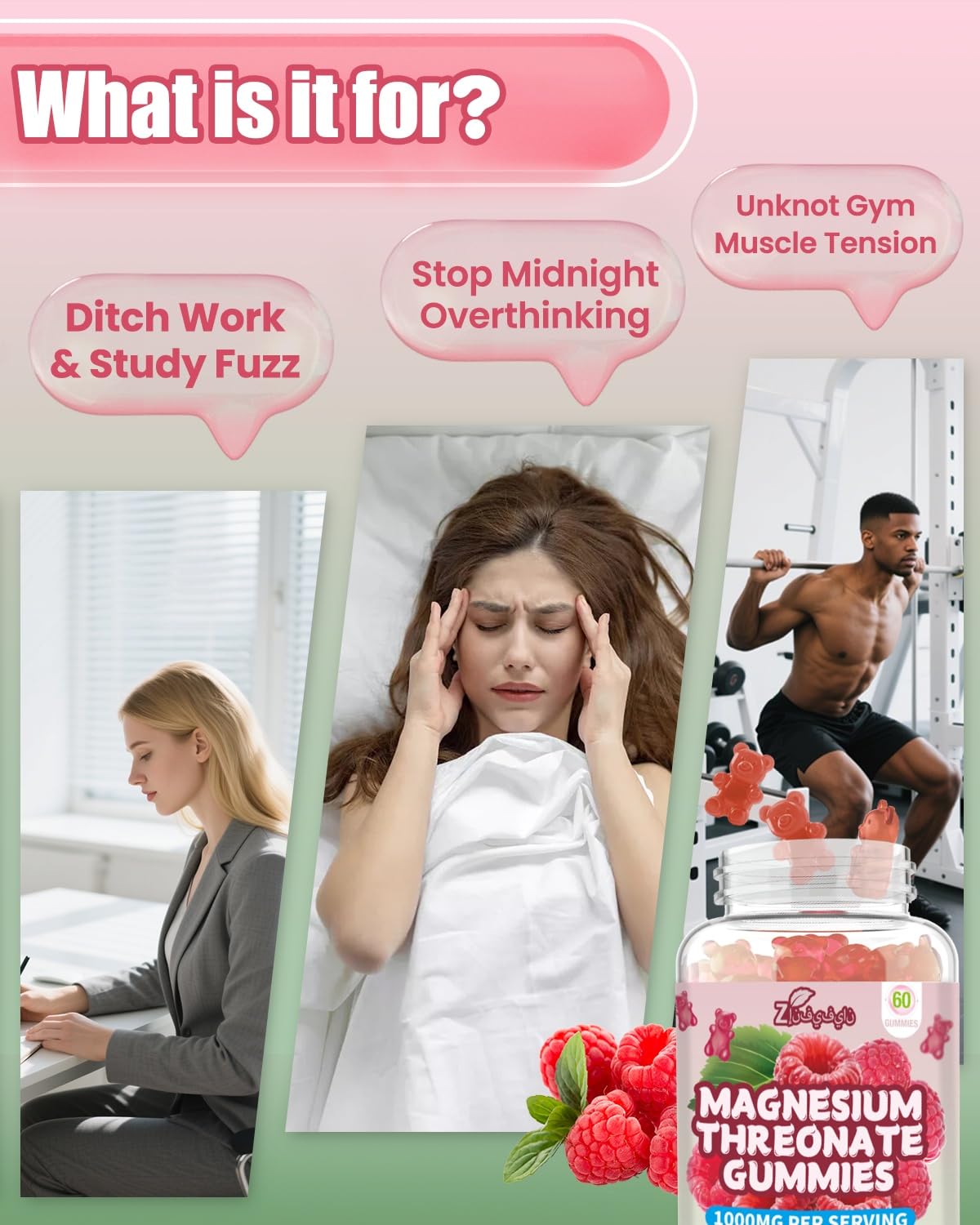 Close-up of raspberry-flavored gummies