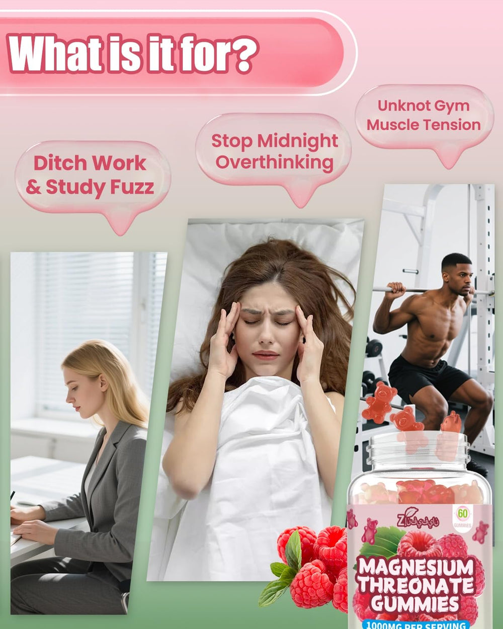 Close-up of raspberry-flavored gummies