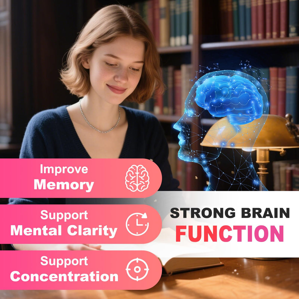 Brain health illustration with neural connections