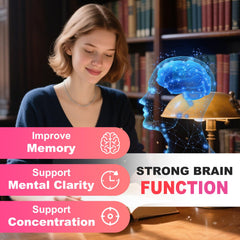 Brain health illustration with neural connections