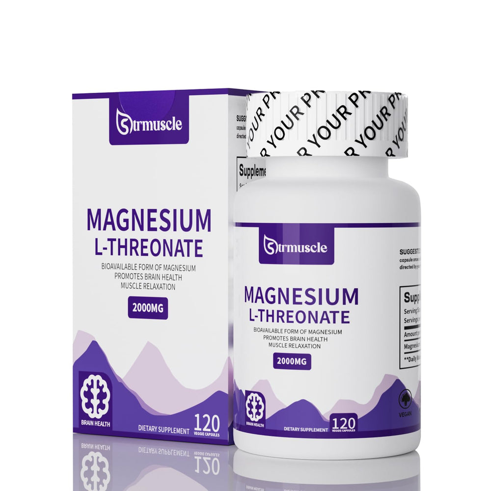 Front view of Magnesium L-Threonate Sleep Capsule bottle
