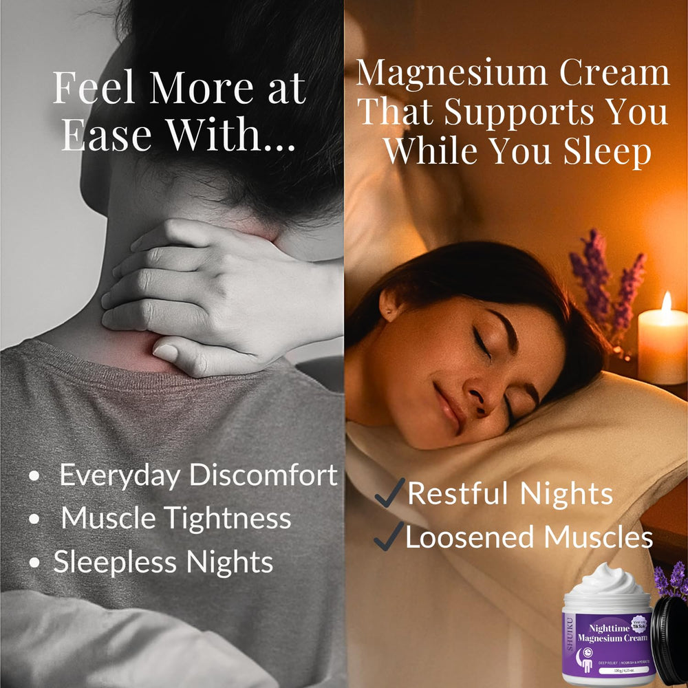 Nerve support and calm concept with lotion