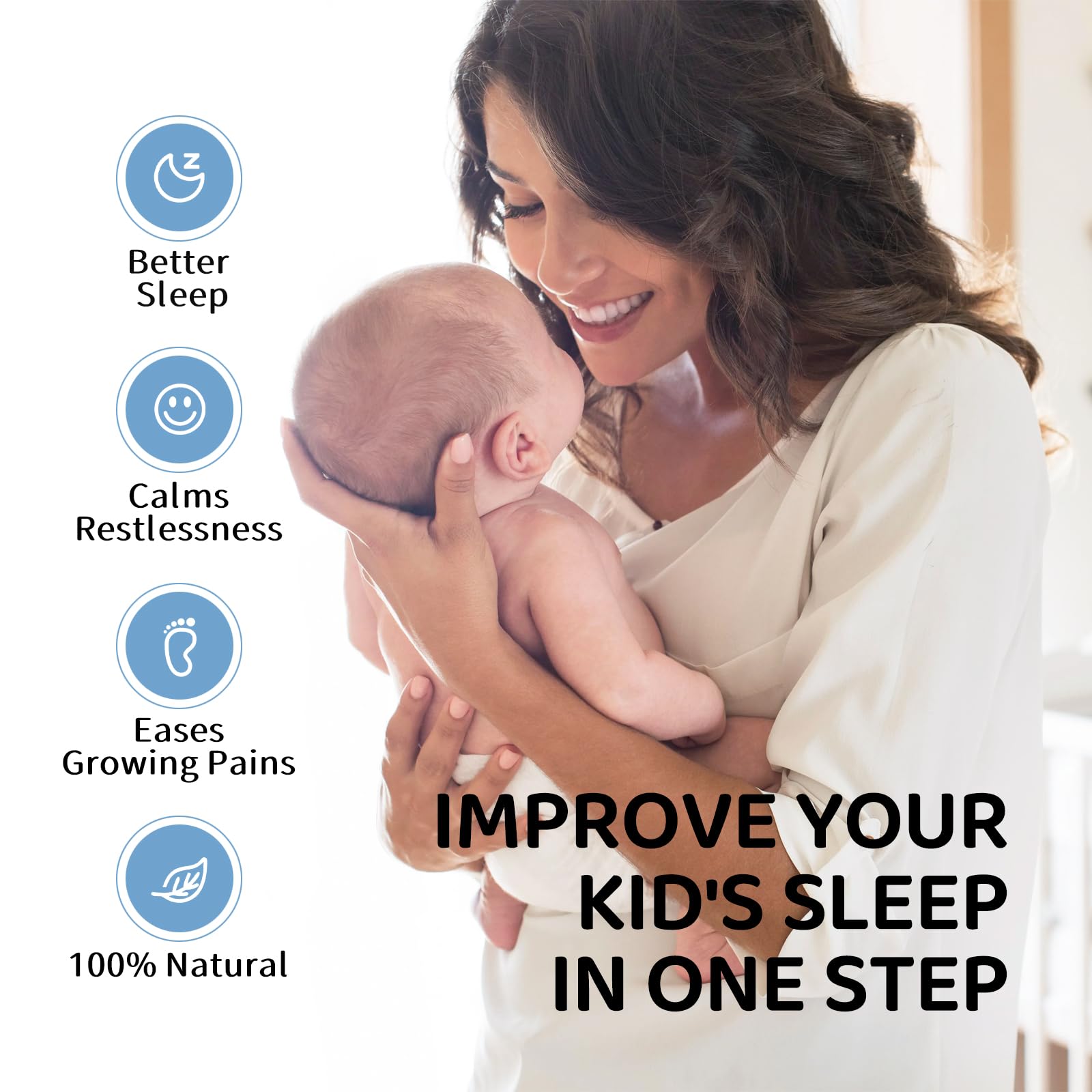 Bedtime routine with magnesium lotion for kids