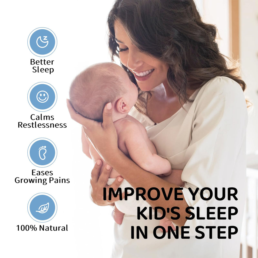 Bedtime routine with magnesium lotion for kids