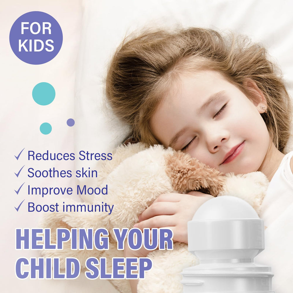 Close-up of roll-on magnesium lotion for kids