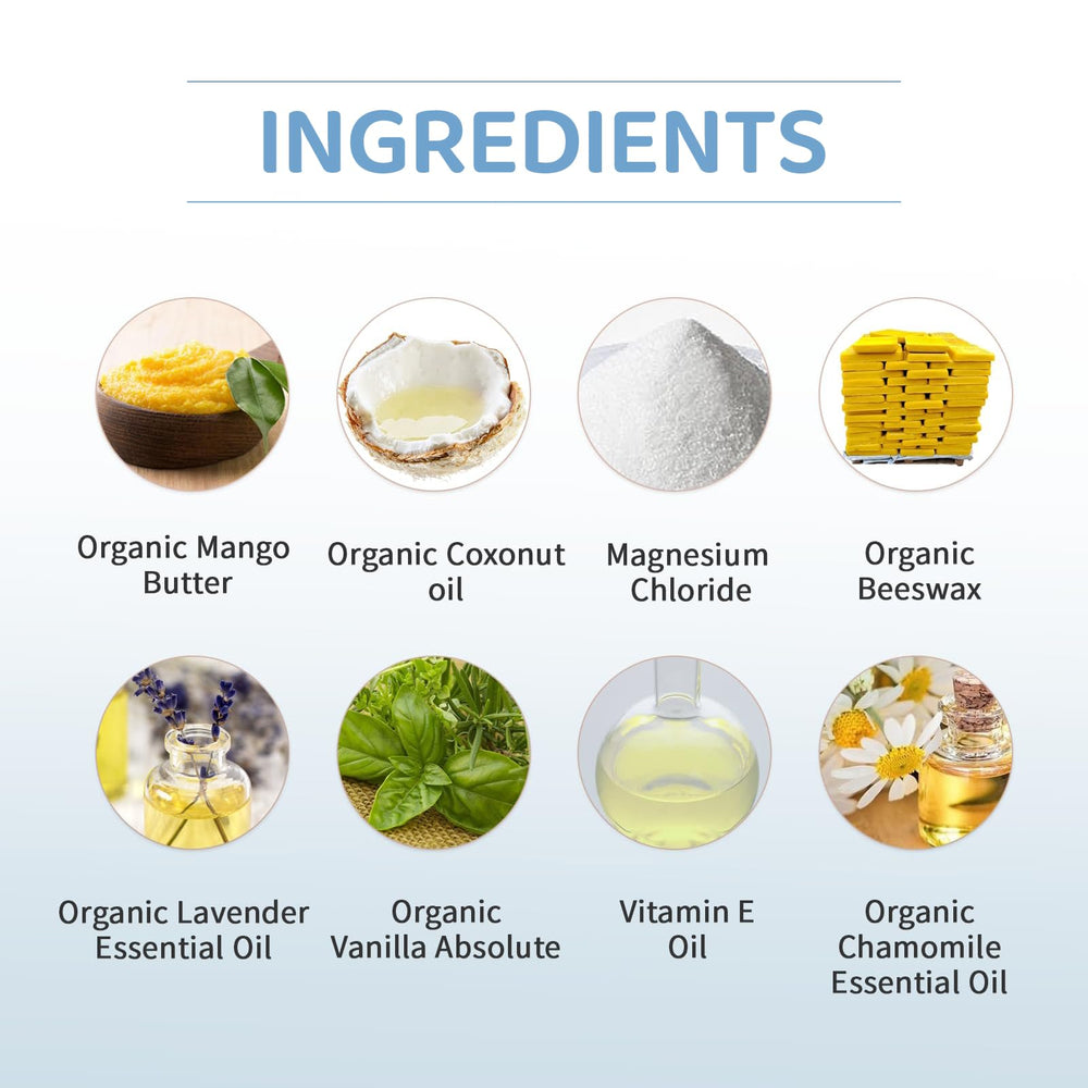 Close-up of magnesium lotion texture