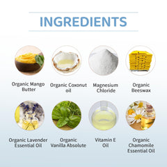 Close-up of magnesium lotion texture