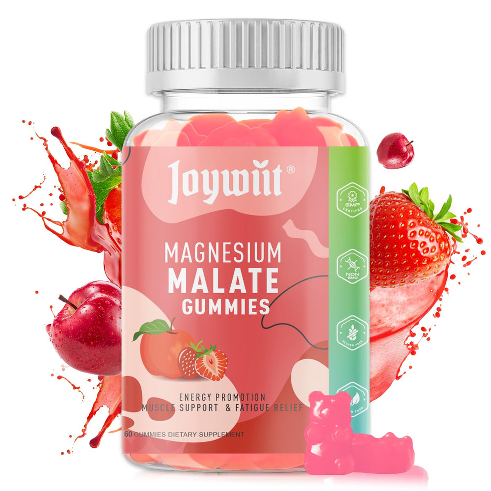 Magnesium Malate Gummies 1000mg bottle with label
