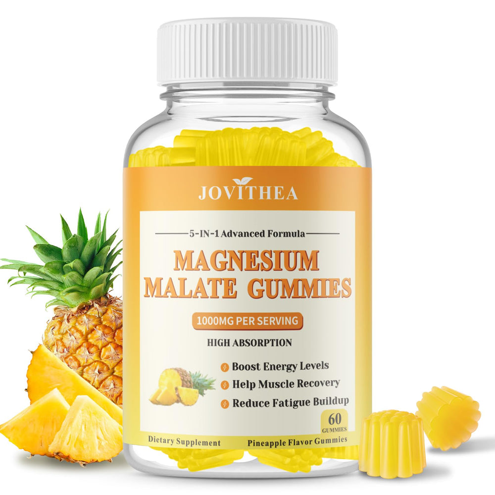 Magnesium Malate Gummies 1000mg bottle – 60 count front view