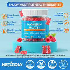Nutrition panel showing 400 mg magnesium per gummy