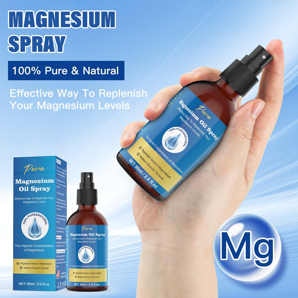 Magnesium oil spray intended for feet