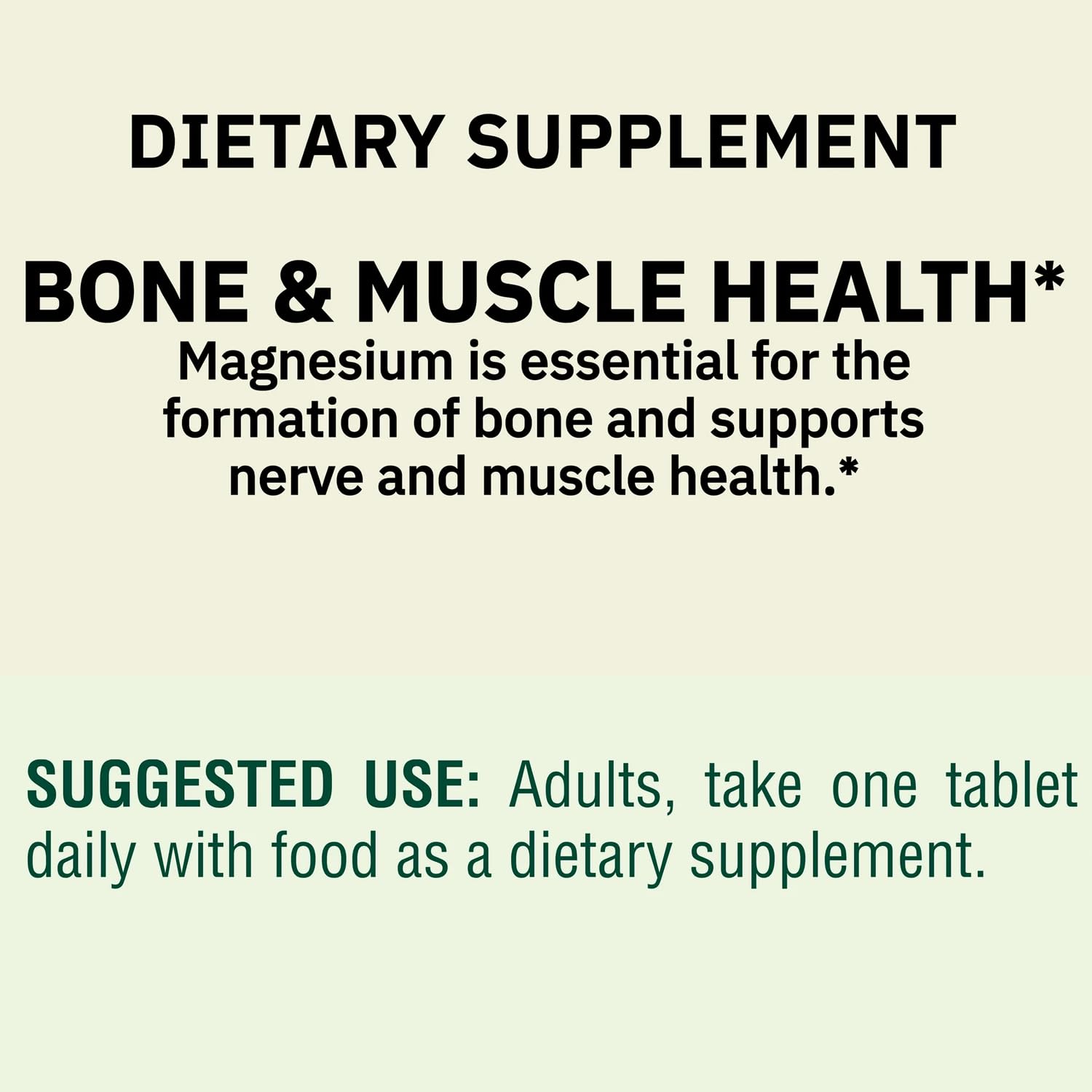 Magnesium oxide 400mg tablet promoting heart health