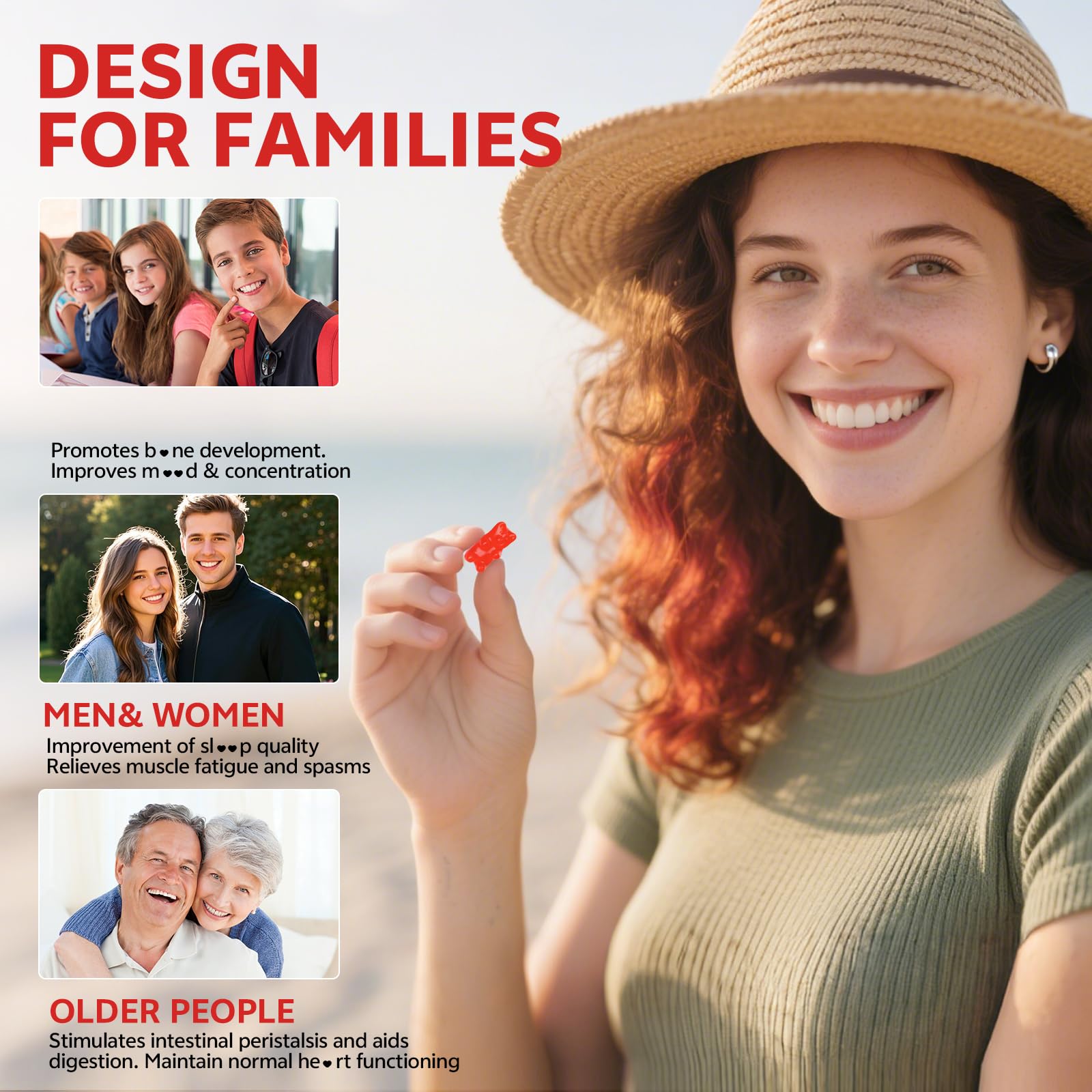 Magnesium Oxide Gummies bottle with 60 count