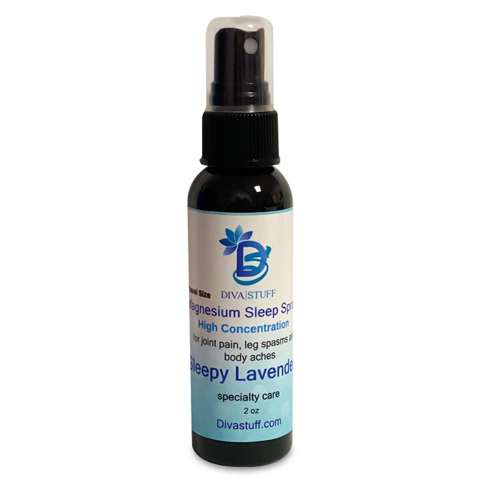 Magnesium Sleep Spray bottle with Sleepy Lavender label (2 oz)