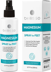 Magnesium spray bottle for feet with castor oil