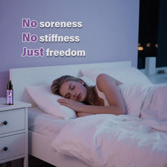 Person applying magnesium spray before bed