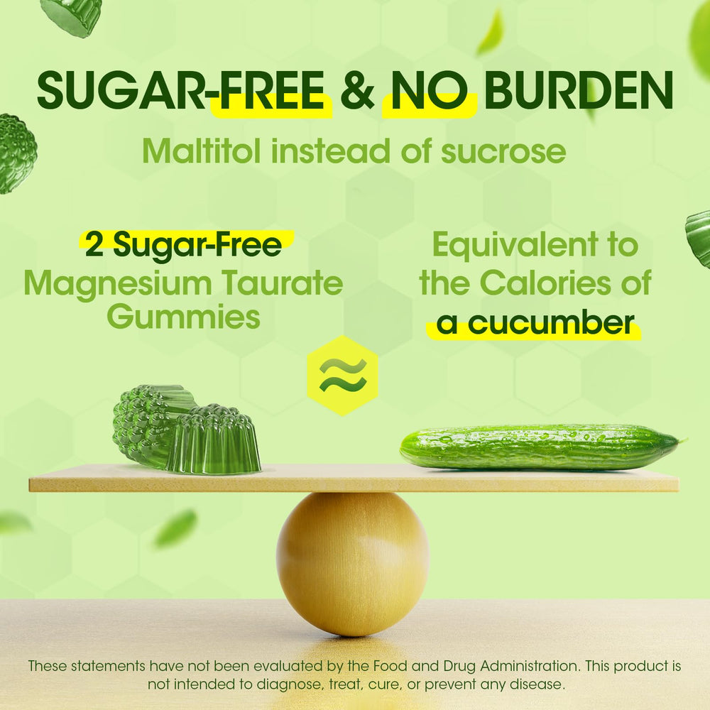 Matcha-flavored Magnesium Taurate Gummies