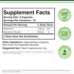 Label image for Magnesium Taurate supplement