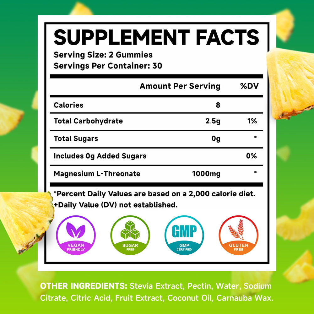 Close-up of pineapple-flavored gummies showing texture