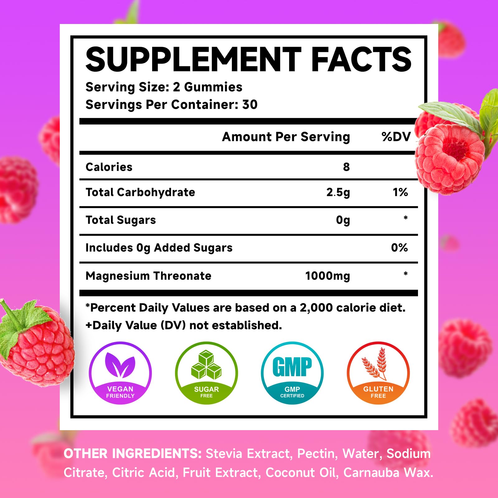 Serving size showing 1000mg per serving