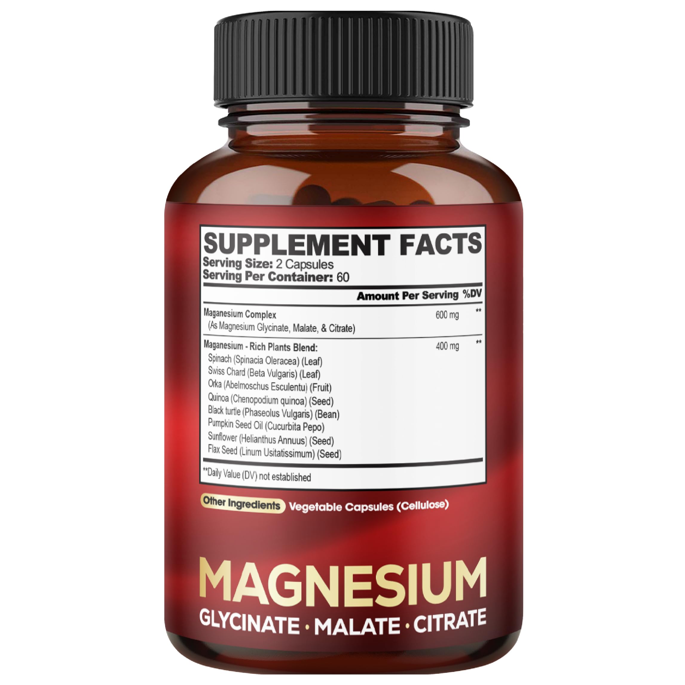 Two-month supply of Magnesium Triple Complex capsules