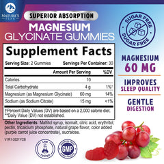 Close-up of grape-flavored Magnesium Glycinate Gummies.