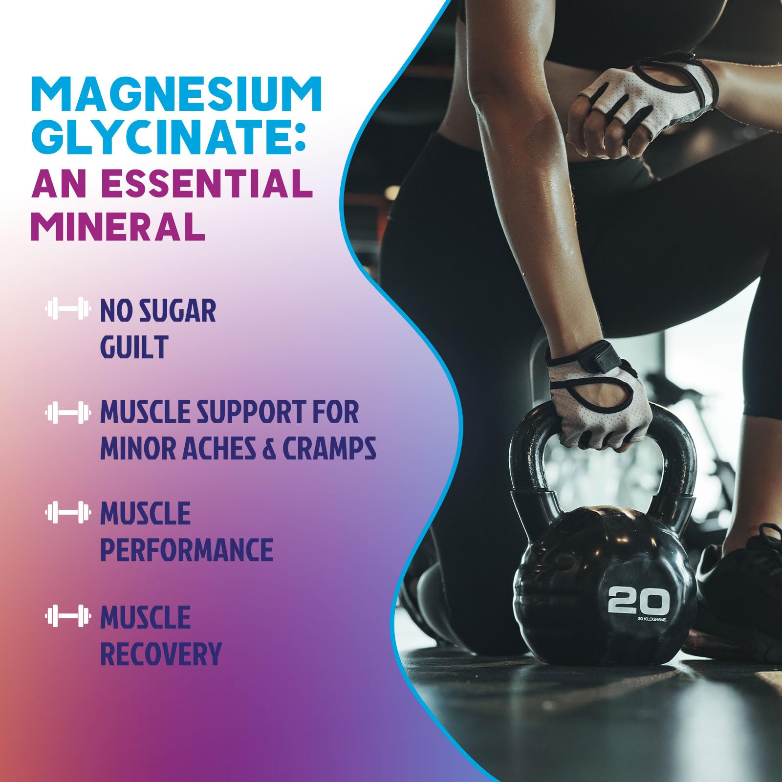 Graphic showing chelated glycinate form for enhanced absorption.