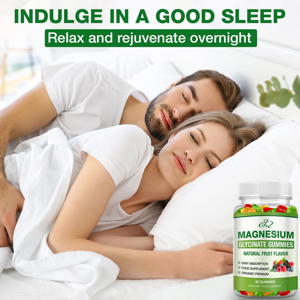 Label showing 600mg magnesium glycinate and ingredients