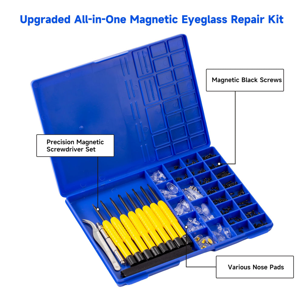 Precision magnetic screwdriver set for tiny screws