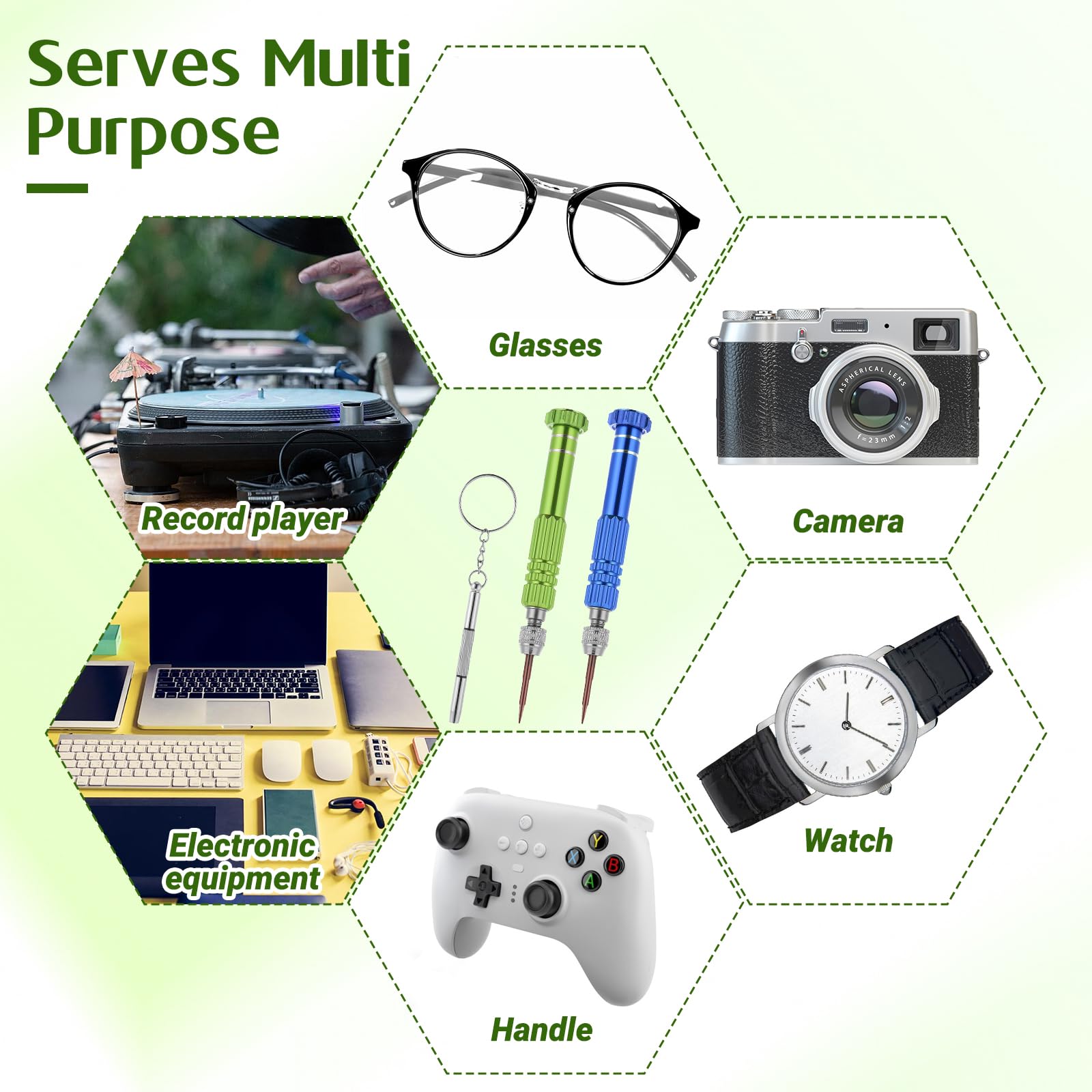 Magnetic tips for handling tiny screws