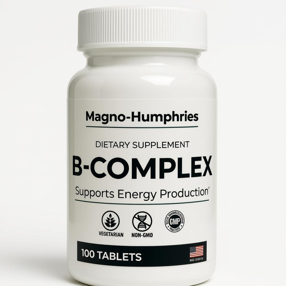 Magno-Humphries Vitamin B-Complex bottle front – 100 tablets
