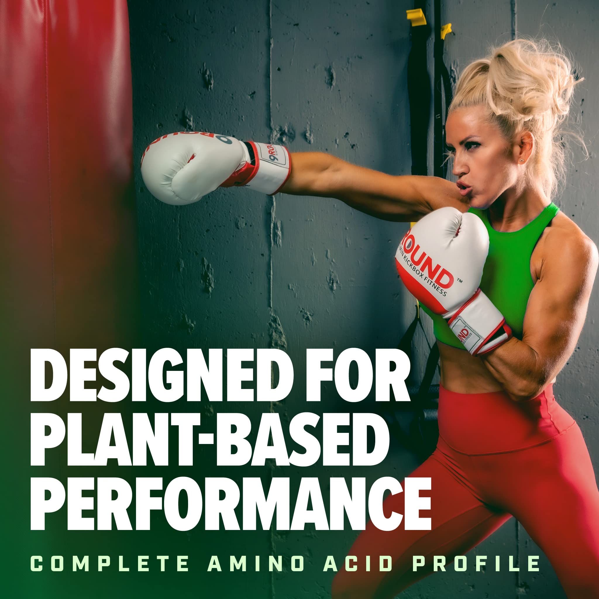 Serving scoop with Magnum Quattro Vegan Chocolate 2lb protein powder