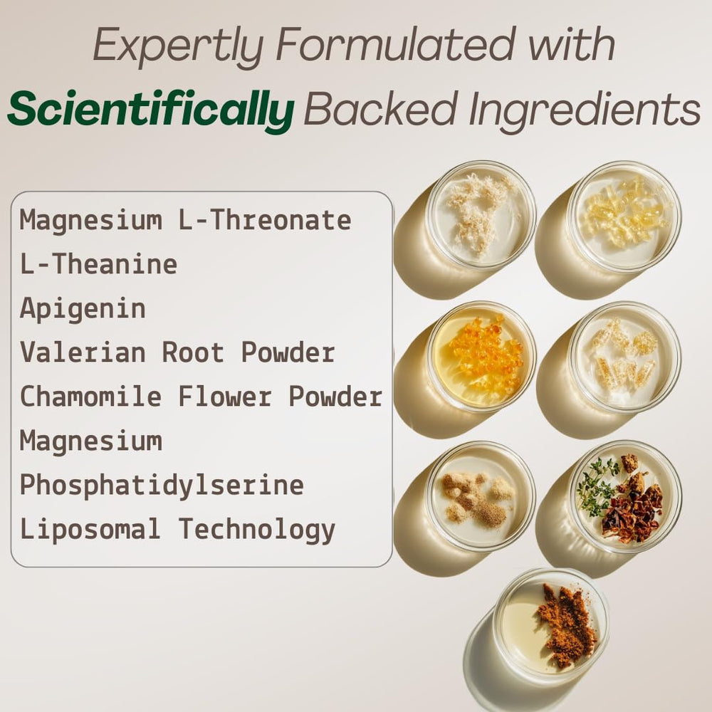 Apigenin, chamomile, and valerian root ingredients