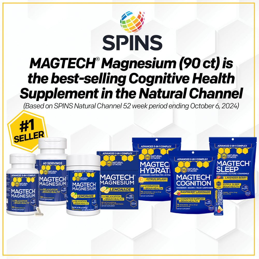 Bacopa and Lion's Mane botanicals highlighted for cognition