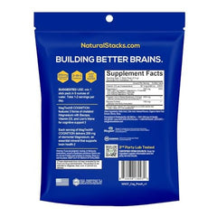 Back label of MagTech Cognition bottle