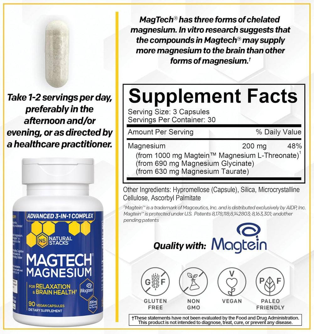 Close-up of Magtein Magnesium L-Threonate