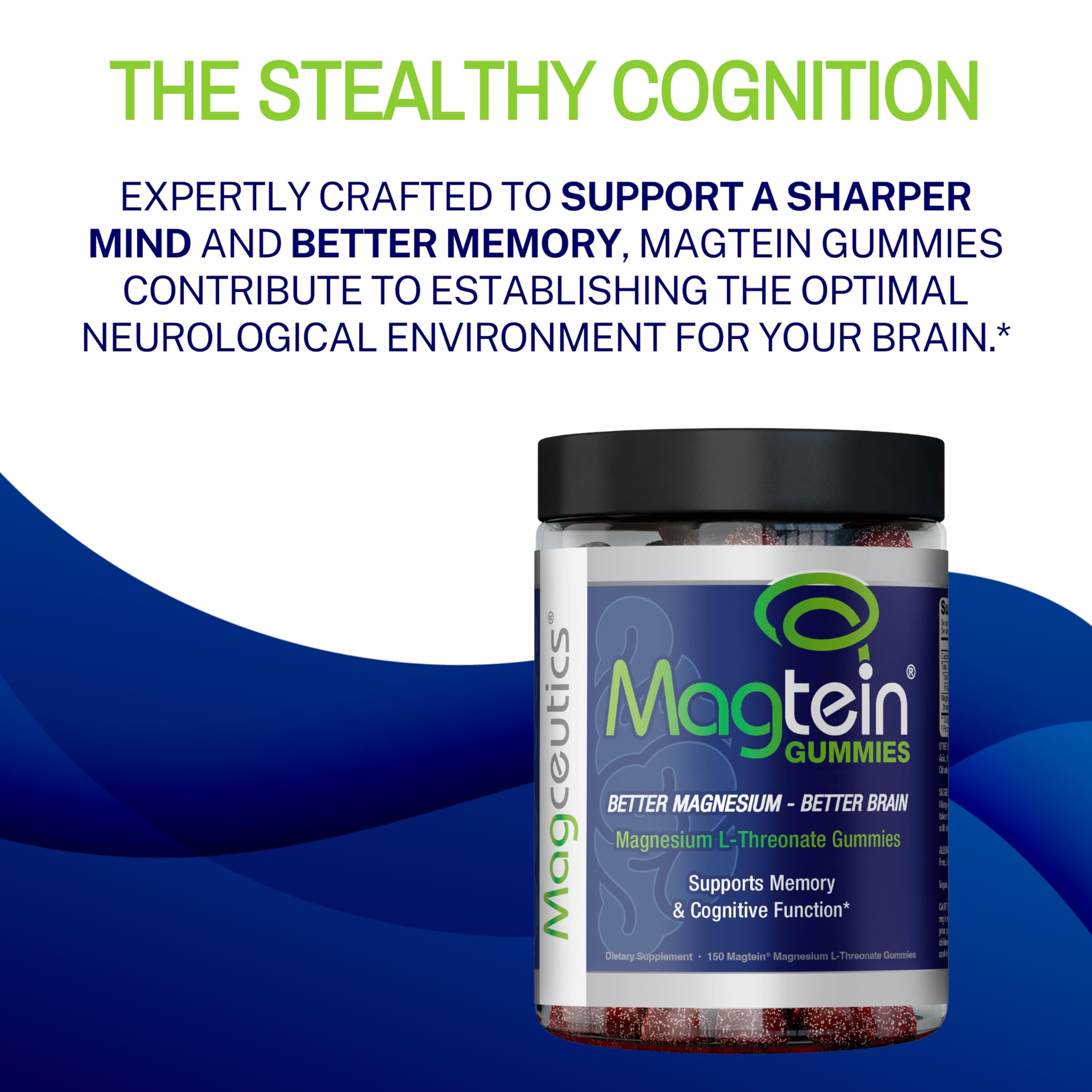 Magtein Gummies packaging and label