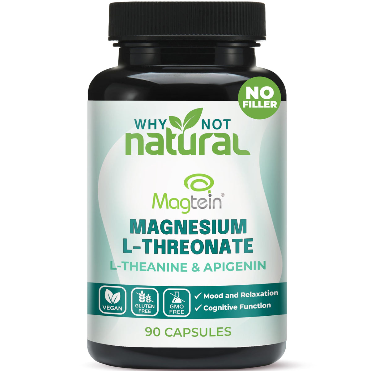 Magtein magnesium L-threonate bottle with 90 capsules