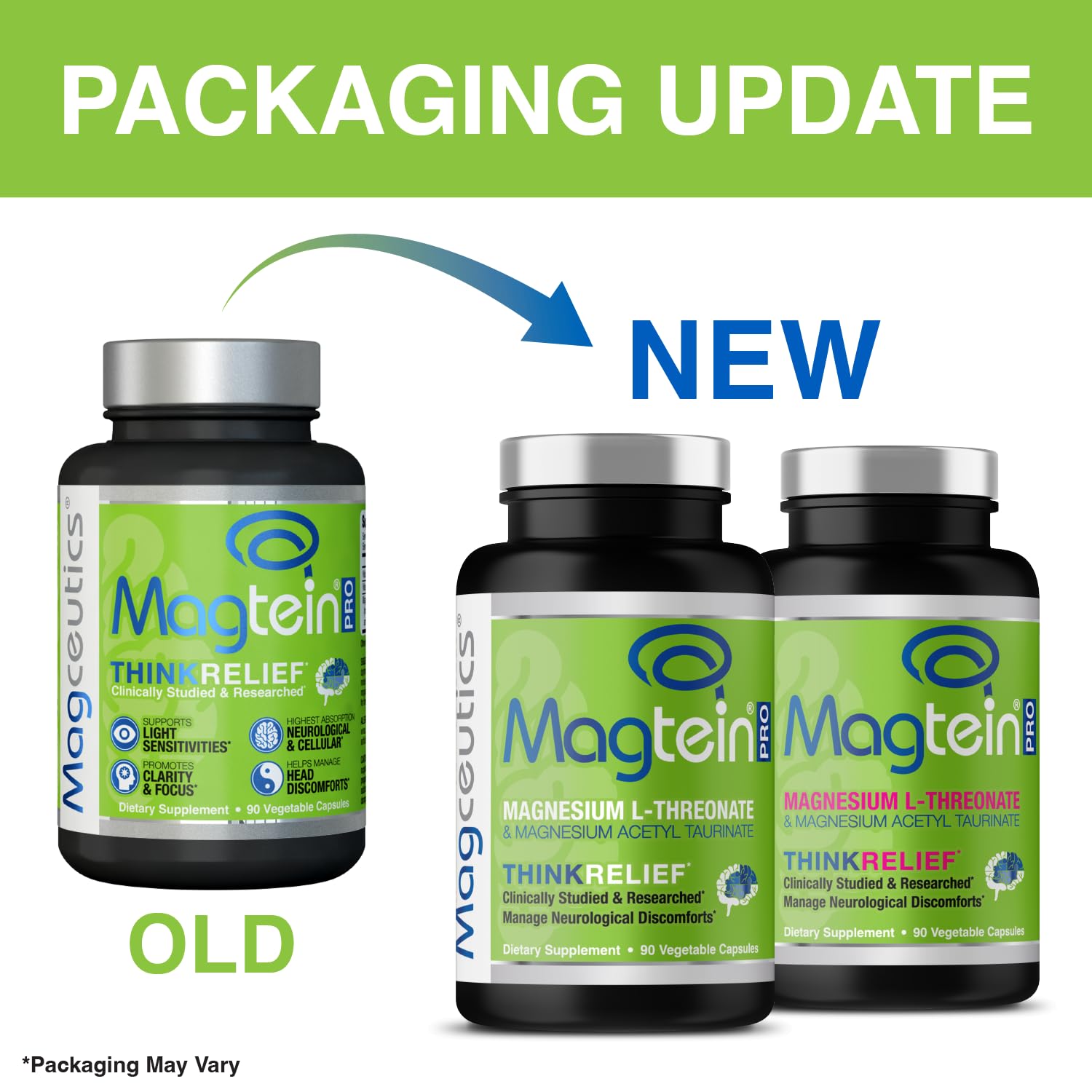 Close-up of MagteinPRO capsules