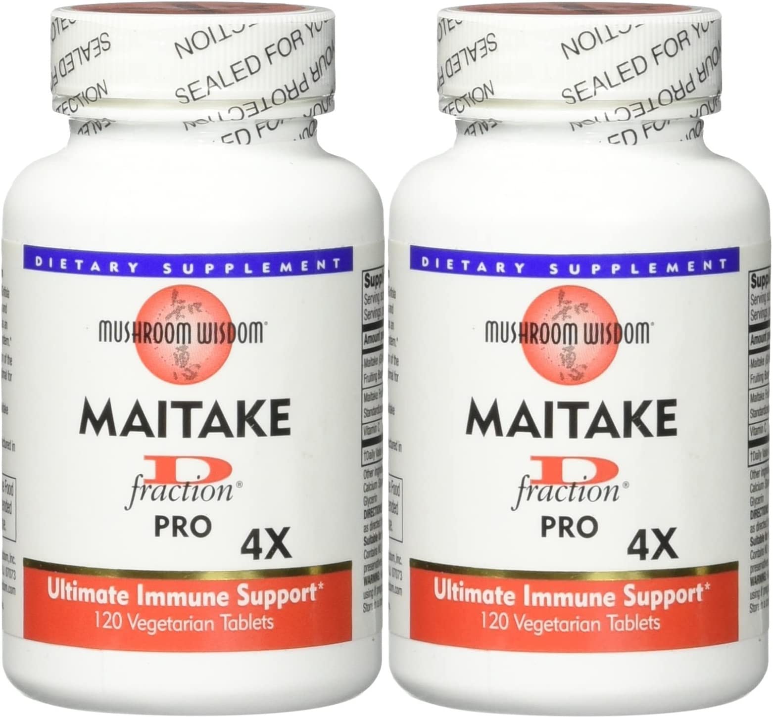 Mushroom Wisdom Maitake D-Fraction Pro 120 Count Pack of 2 product image