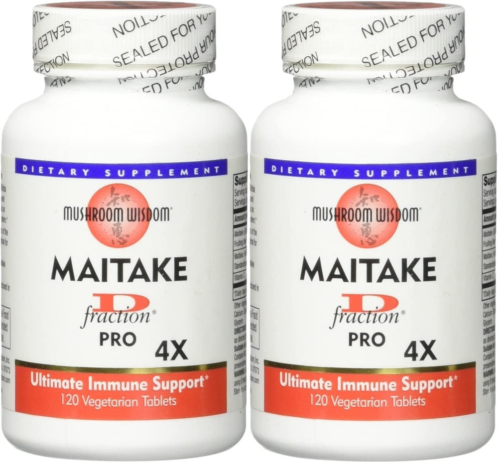 Mushroom Wisdom Maitake D-Fraction Pro 120 Count Pack of 2 product image