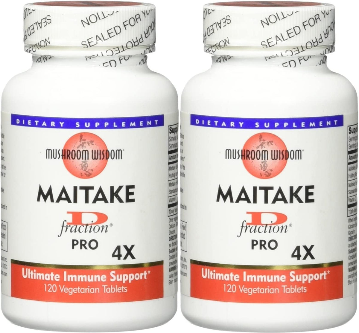 Mushroom Wisdom Maitake D-Fraction Pro 120 Count Pack of 2 product image