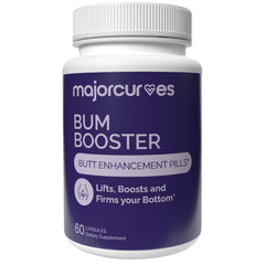 Major Curves Bum Booster Pills bottle with label