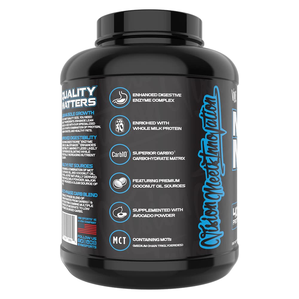 Major Mass Lean Mass Gainer scoop and tub - Ice Cream Sandwich